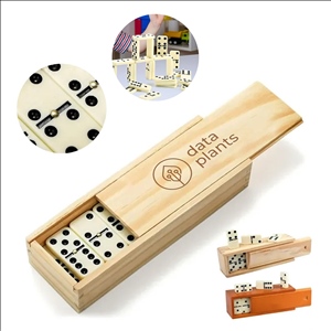 28 Piece Dominoes Game Set with Wooden Storage Box